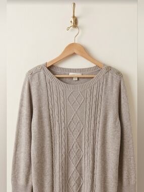 Studio Work Grey Knit Sweater Large